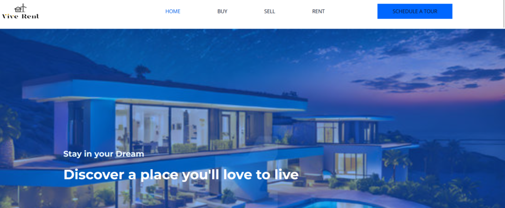 Blue building canvas