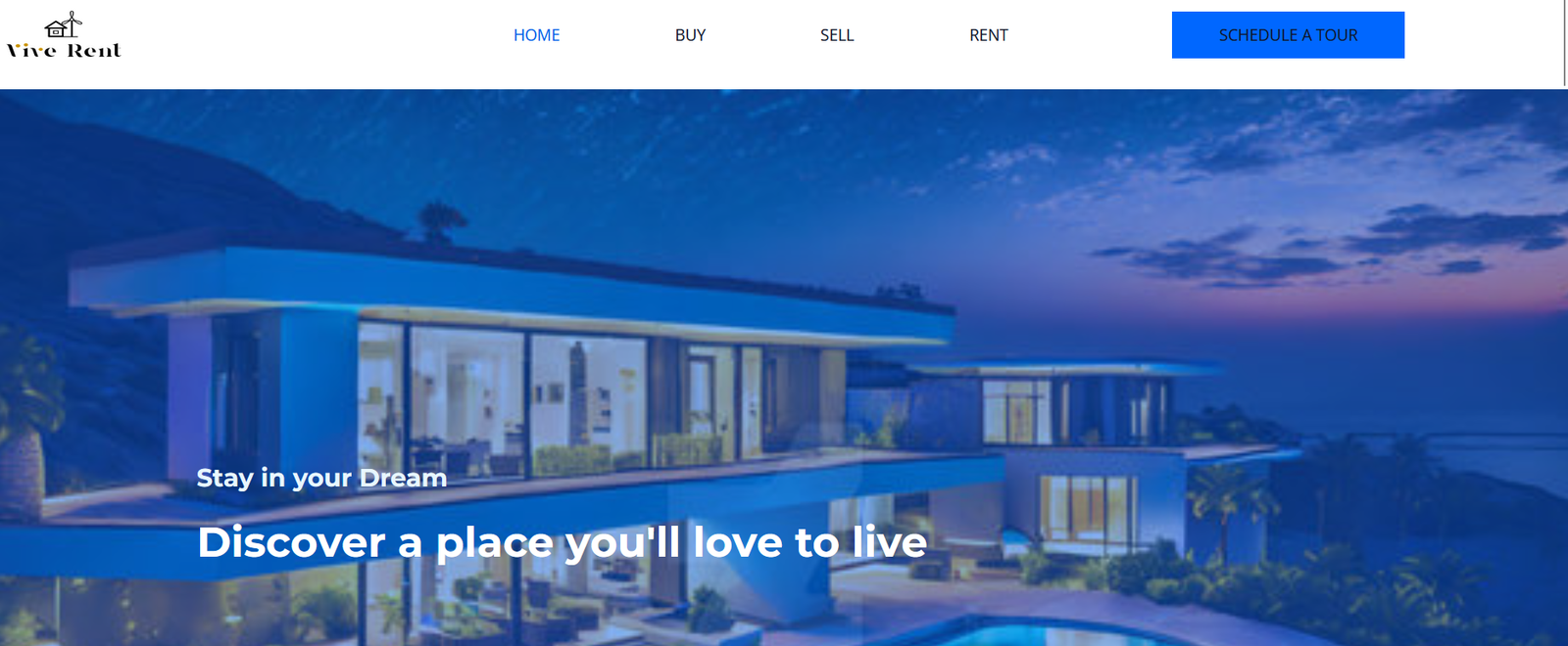 Blue building canvas